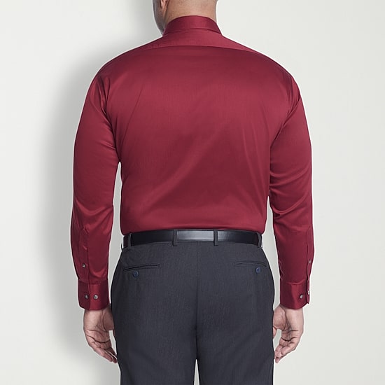 Van Heusen Big and Tall Ultra Flex Mens Regular Fit Wrinkle Free Long Sleeve Dress Shirt