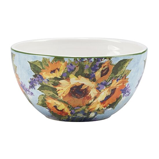 Certified International Sunflower Bouquet 4-pc. Earthenware Ice Cream Bowl