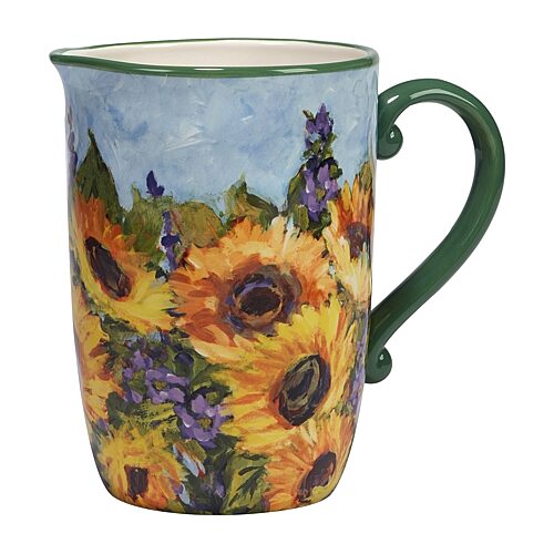 Certified International Sunflower Bouquet Serving Pitcher, One Size, Yellow