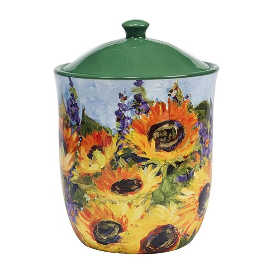 Certified International Sunflower Bouquet 3-pc. Canister