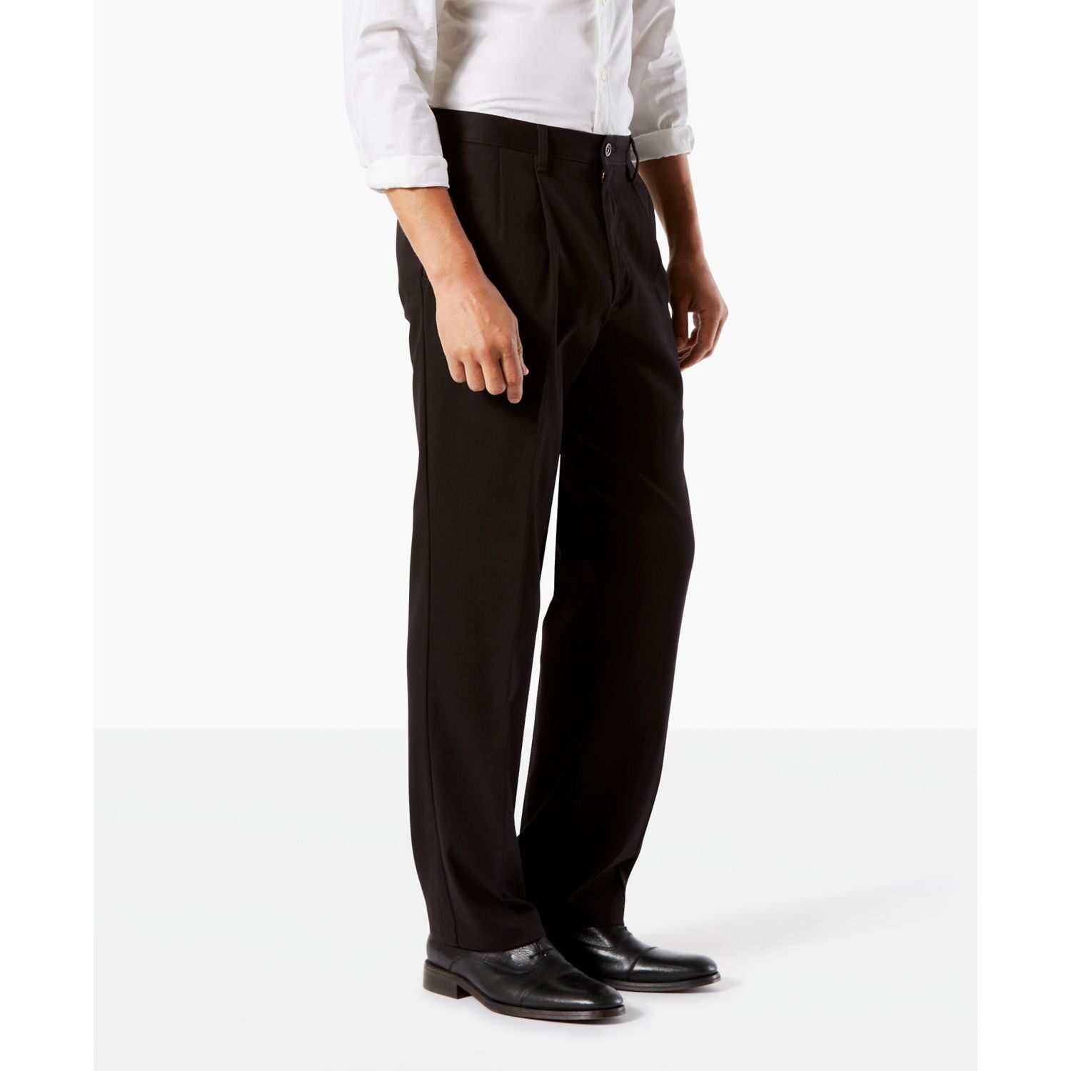 Dockers Easy Khaki With Stretch Mens Comfort Waistband Classic Fit Pleated Pant