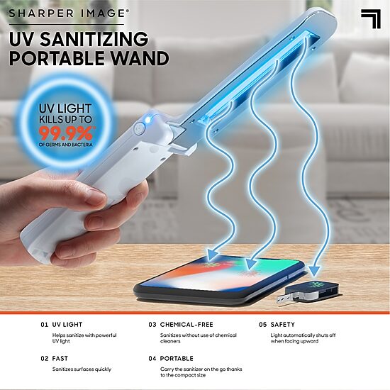 Sharper Image True UV Light Sanitizer Portable Wand
