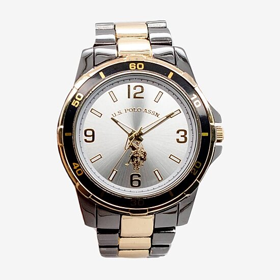 U.S. Polo Assn. Mens Two Tone Bracelet Watch Usc80716jc