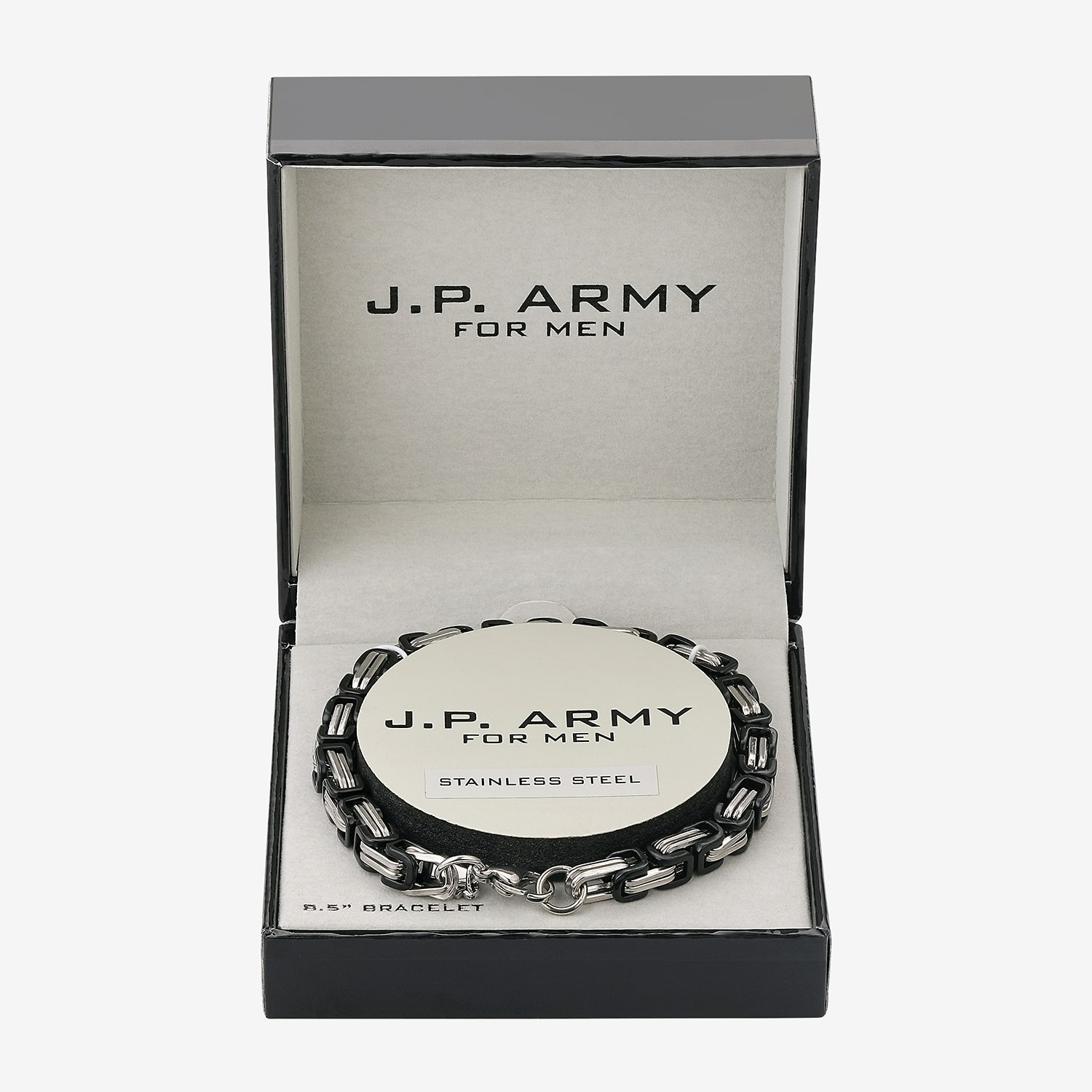 J.P. Army Men's Jewelry Stainless Steel Chain Bracelet