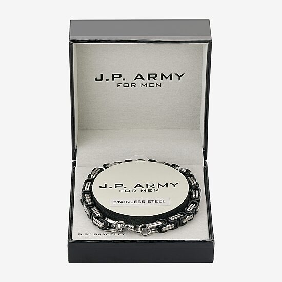 J.P. Army Men's Jewelry Stainless Steel Chain Bracelet