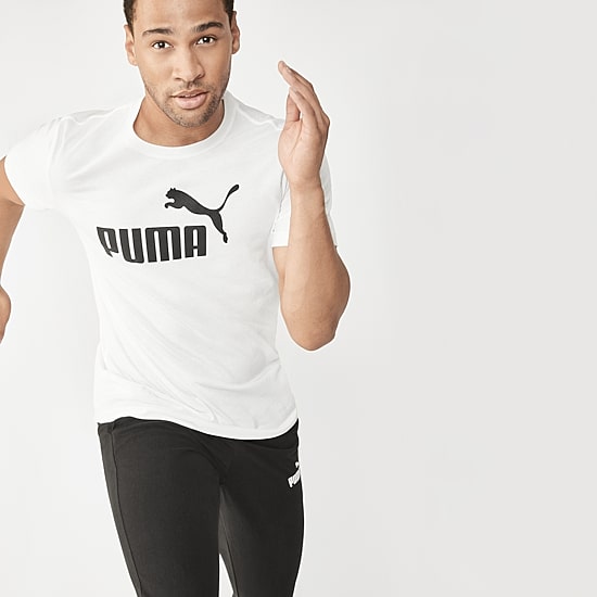 PUMA Essentials Mens Crew Neck Short Sleeve Regular Fit Graphic T-Shirt
