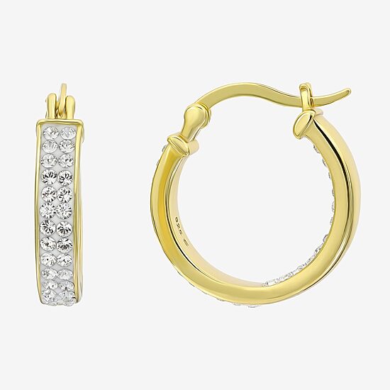 Inside-Out Crystal Hoop Earrings 2-Pair Set