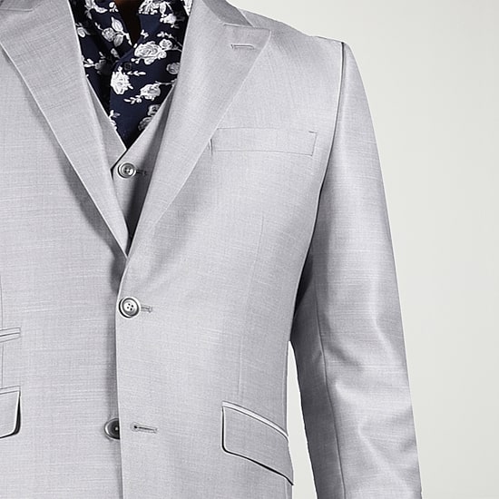 Steve Harvey Shantung Mens Classic Fit Suit Jacket