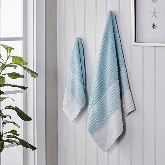 Saturday Knight Neutral Nuances Planet Ombre Bath Towel