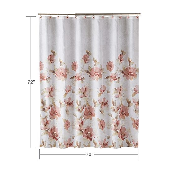 Saturday Knight Misty Floral Shower Curtain
