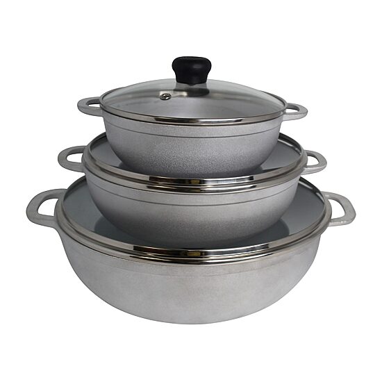 IMUSA Basic 6-pc. Caldero Set with Glass Lids