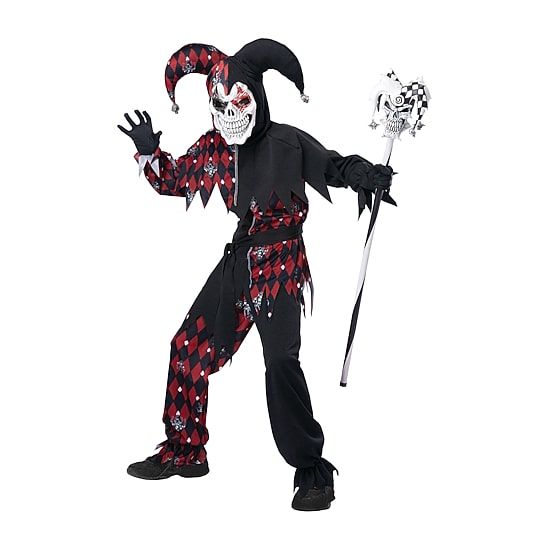 Little & Big Kid Boys Sinister Jester Costume