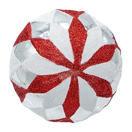 Kurt Adler 80mm Glass Ball 6-pc. Christmas Ornament