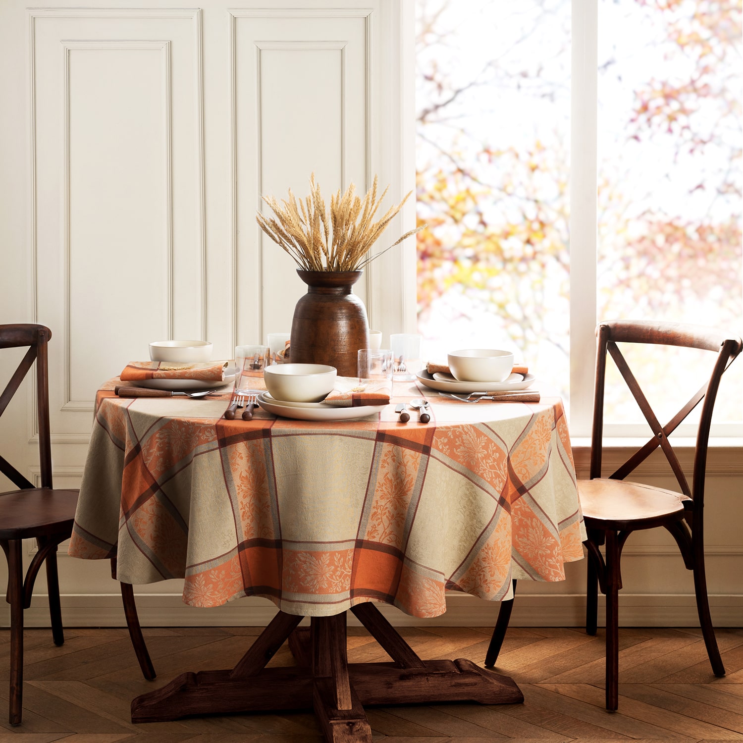 Elrene Home Fashions Autumnal Harvest Tablecloth