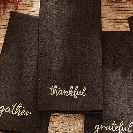 Threadmade Harvest Sentiment 4-pc. Napkins