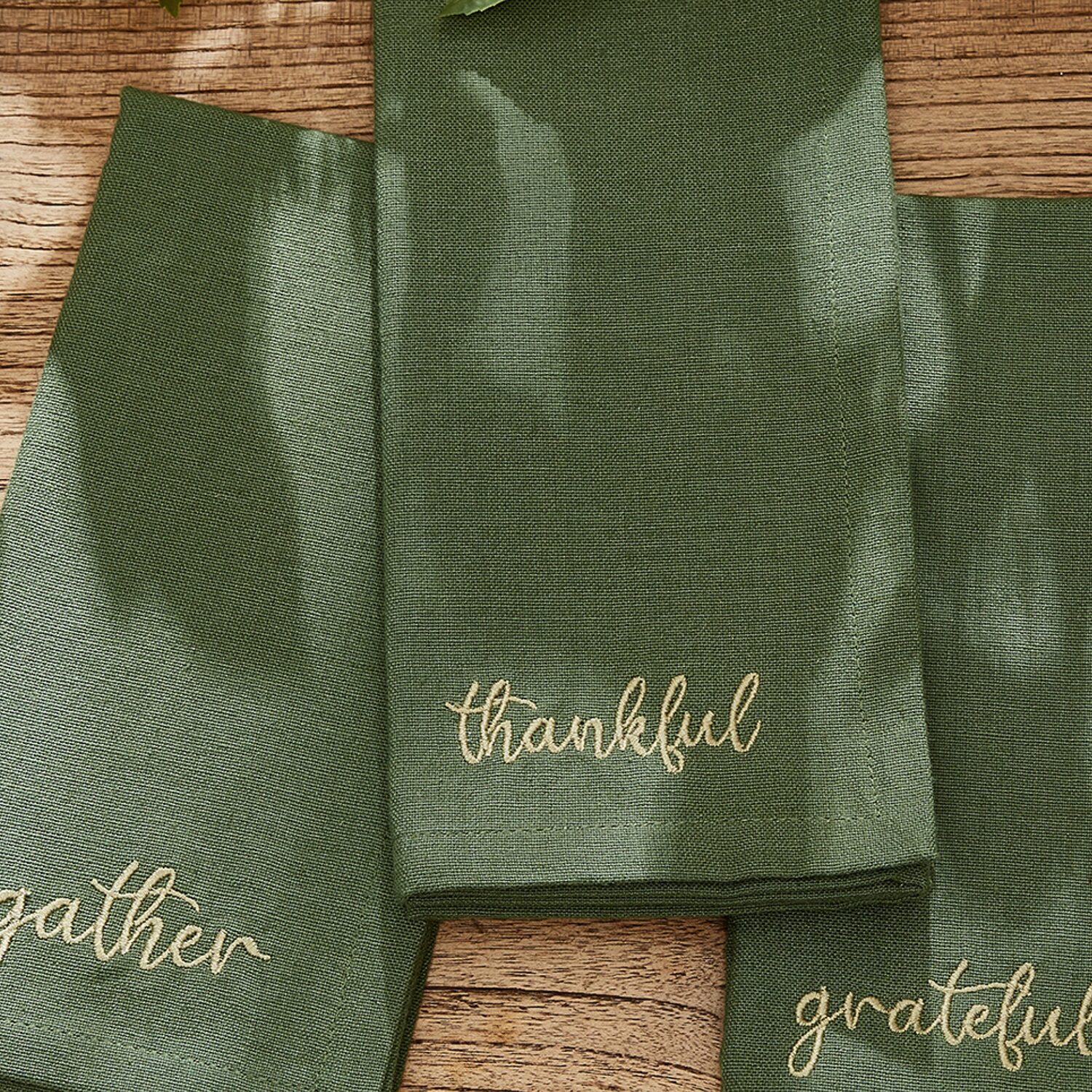 Threadmade Harvest Sentiment 4-pc. Napkins