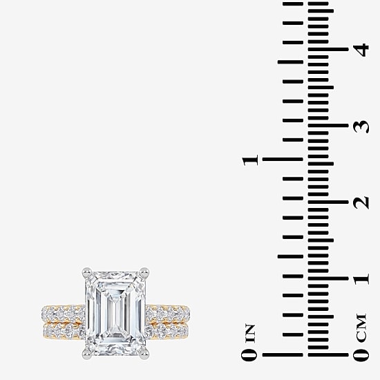 Signature By Modern Bride (G-H / Vs2-Si1) Womens 5 CT. T.W. Lab Grown White Diamond 14K Gold Side Stone Bridal Set