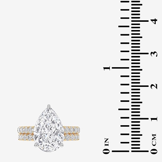 Signature By Modern Bride (G-H / Vs2-Si1) Womens 5 CT. T.W. Lab Grown White Diamond 14K Gold Side Stone Bridal Set