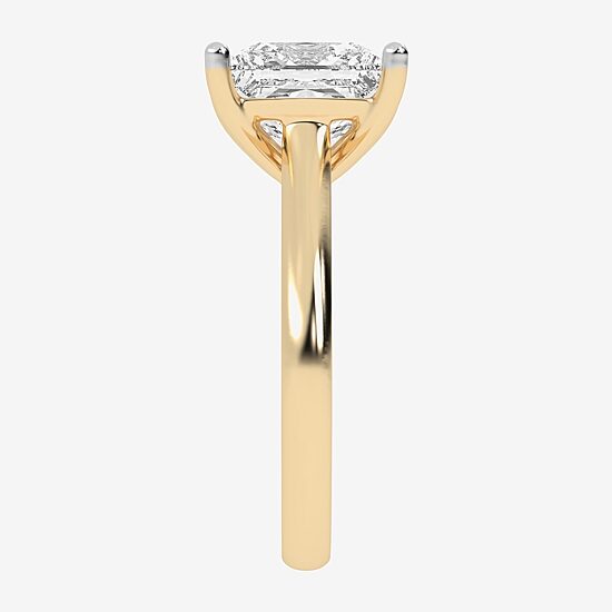 (G-H / Vs2-Si1) Womens 3 CT. T.W. Lab Grown White Diamond 14K Gold Solitaire Engagement Ring