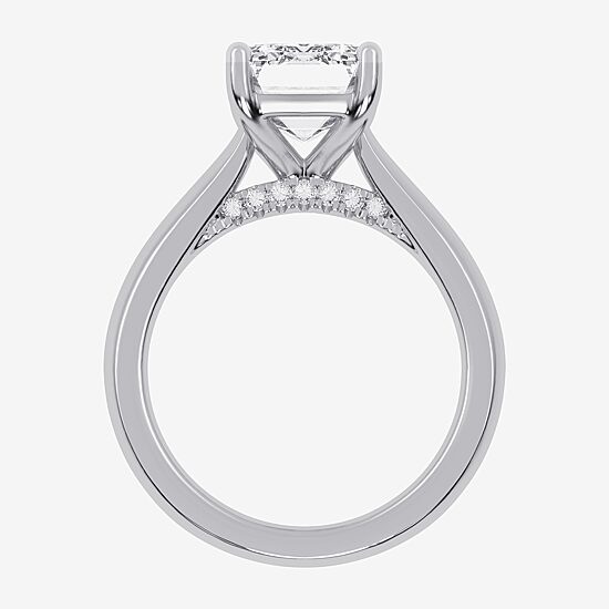 (G-H / Vs2-Si1) Womens 3 CT. T.W. Lab Grown White Diamond 14K Gold Solitaire Engagement Ring