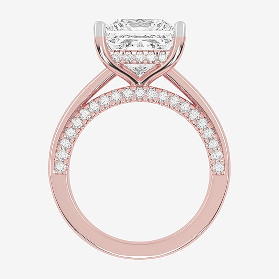 (G-H / Vs2-Si1) Womens 4 1/2 CT. T.W. Lab Grown White Diamond 14K Gold Solitaire Engagement Ring
