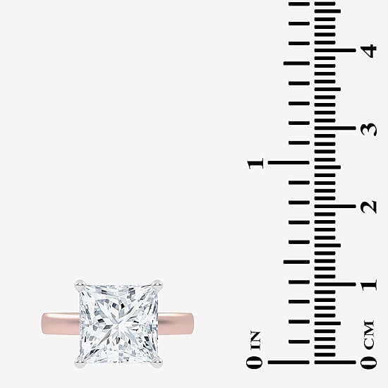 (G-H / Vs2-Si1) Womens 4 1/2 CT. T.W. Lab Grown White Diamond 14K Gold Solitaire Engagement Ring