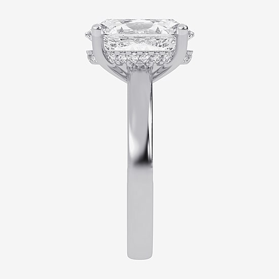 (G-H / Vs2-Si1) Womens 3 1/2 CT. T.W Lab Grown White Diamond 14K Gold Solitaire Engagement Ring