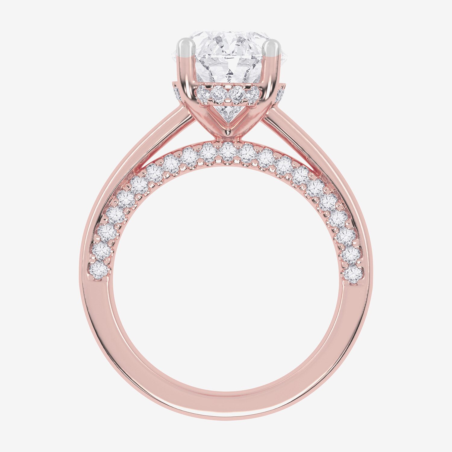(G-H / Vs2-Si1) Womens 3 1/2 CT. T.W Lab Grown White Diamond 14K Gold Solitaire Engagement Ring