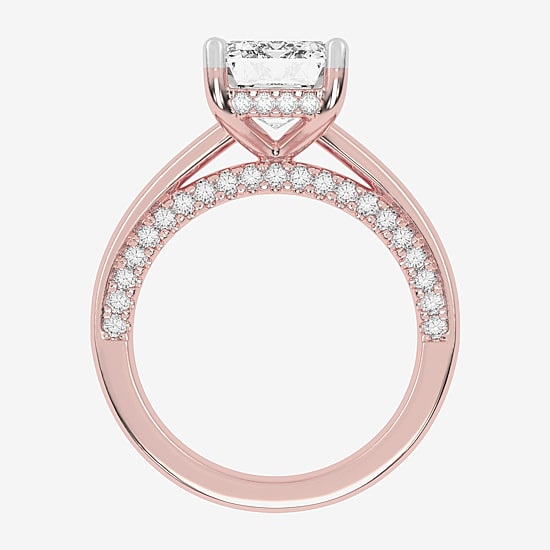 (G-H / Vs2-Si1) Womens 3 1/2 CT. T.W Lab Grown White Diamond 14K Gold Solitaire Engagement Ring