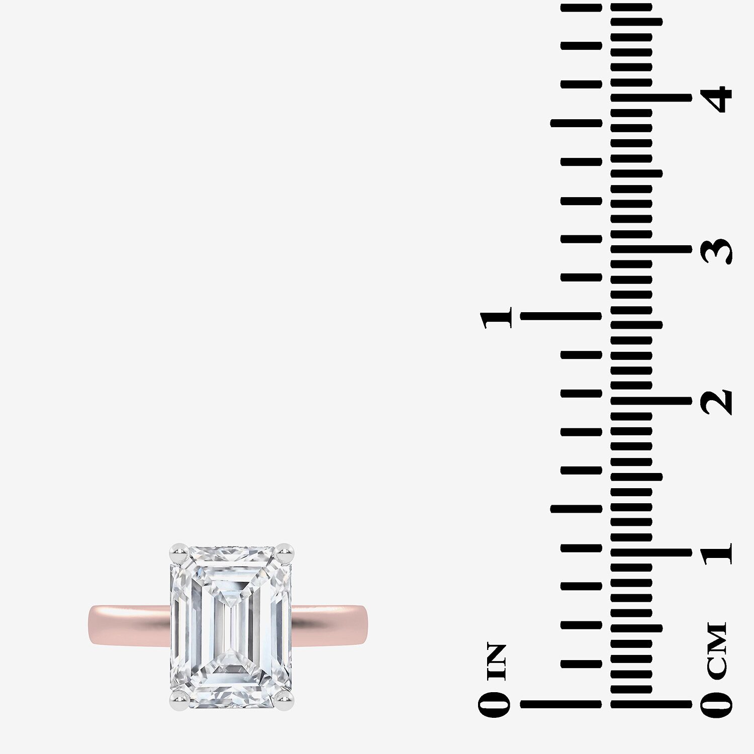 (G-H / Vs2-Si1) Womens 3 1/2 CT. T.W Lab Grown White Diamond 14K Gold Solitaire Engagement Ring