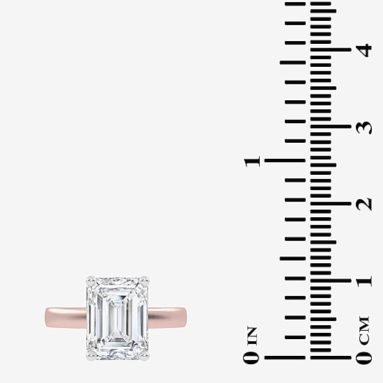 (G-H / Vs2-Si1) Womens 3 1/2 CT. T.W Lab Grown White Diamond 14K Gold Solitaire Engagement Ring