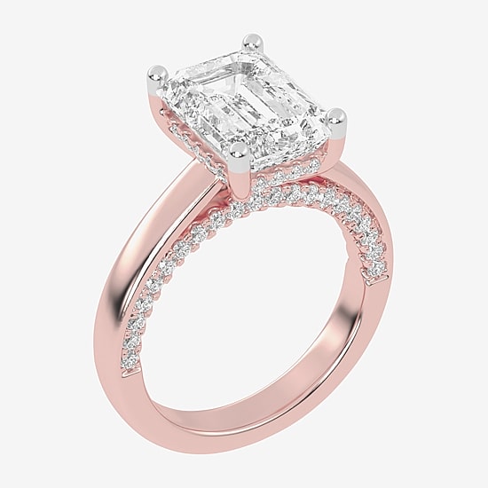 (G-H / Vs2-Si1) Womens 3 1/2 CT. T.W Lab Grown White Diamond 14K Gold Solitaire Engagement Ring