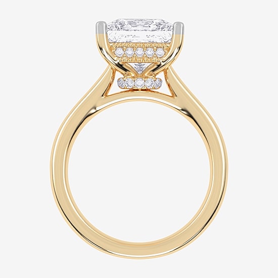 (G-H / Vs2-Si1) Womens 4 1/5 Ct. T.W. Lab Grown White Diamond 14K Gold Solitaire Engagement Ring