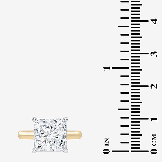 (G-H / Vs2-Si1) Womens 4 1/5 Ct. T.W. Lab Grown White Diamond 14K Gold Solitaire Engagement Ring