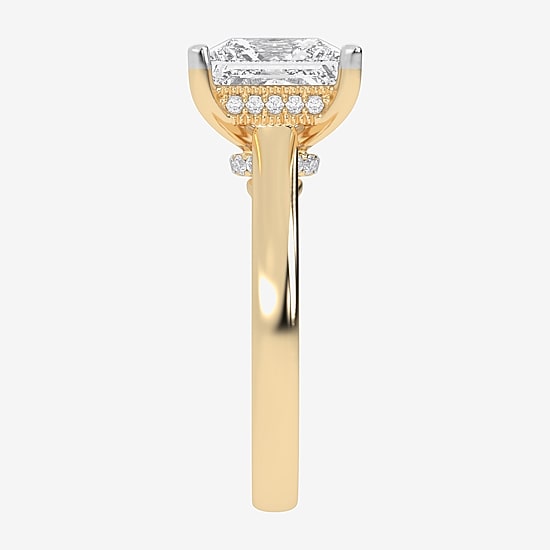 (G-H / Vs2-Si1) Womens 4 1/5 Ct. T.W. Lab Grown White Diamond 14K Gold Solitaire Engagement Ring