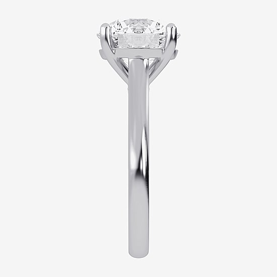 (G-H / Vs2-Si1) Womens 4 CT. T.W. Lab Grown White Diamond 14K Gold Solitaire Engagement Ring