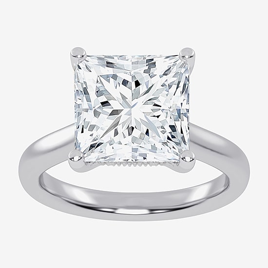 (G-H / Vs2-Si1) Womens 3 1/5 Ct. T.W. Lab Grown White Diamond 14K Gold Solitaire Engagement Ring