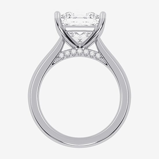 (G-H / Vs2-Si1) Womens 4 CT. T.W. Lab Grown White Diamond 14K Gold Solitaire Engagement Ring