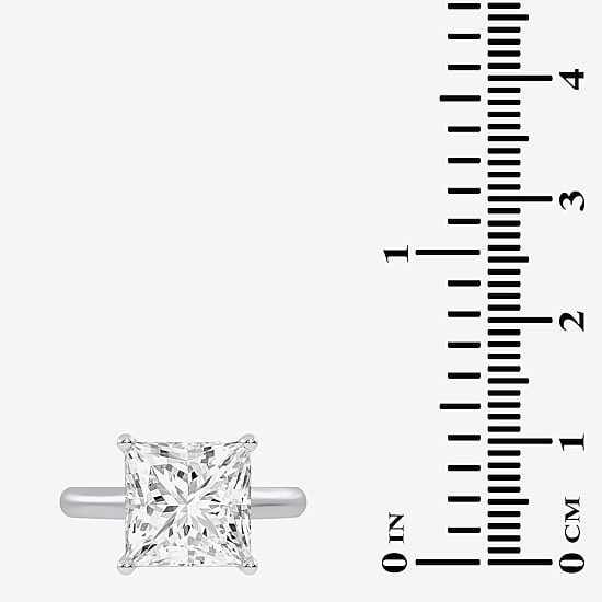(G-H / Vs2-Si1) Womens 4 CT. T.W. Lab Grown White Diamond 14K Gold Solitaire Engagement Ring