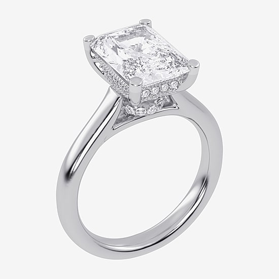 (G-H / Vs2-Si1) Womens 3 1/5 Ct. T.W. Lab Grown White Diamond 14K Gold Solitaire Engagement Ring