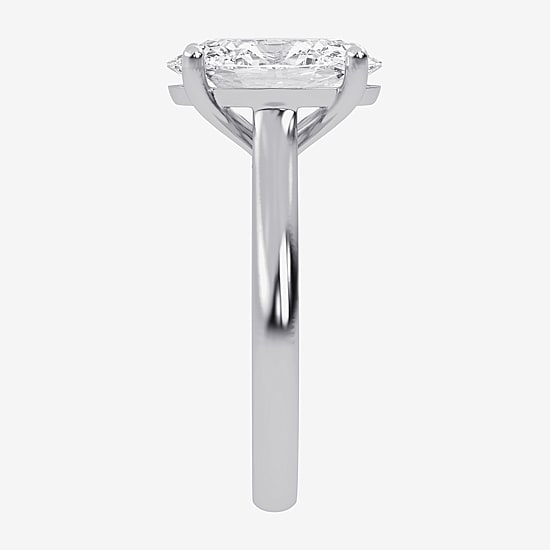 (G-H / Vs2-Si1) Womens 4 CT. T.W. Lab Grown White Diamond 14K Gold Solitaire Engagement Ring
