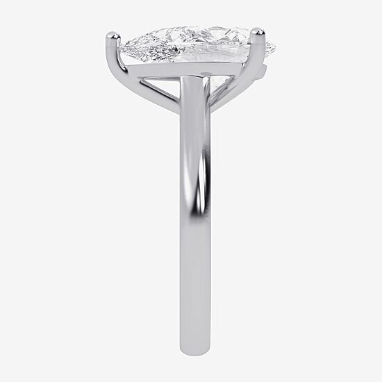 (G-H / Vs2-Si1) Womens 4 CT. T.W. Lab Grown White Diamond 14K Gold Solitaire Engagement Ring