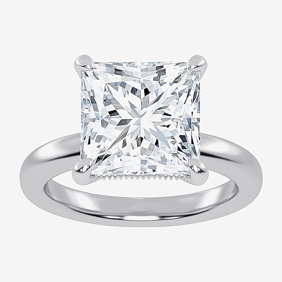 (G-H / Vs2-Si1) Womens 3 CT. T.W. Lab Grown White Diamond 14K Gold Solitaire Engagement Ring