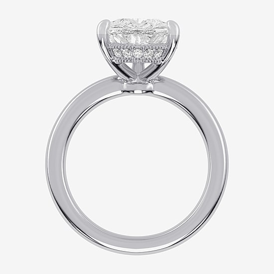 (G-H / Vs2-Si1) Womens 3 CT. T.W. Lab Grown White Diamond 14K Gold Solitaire Engagement Ring