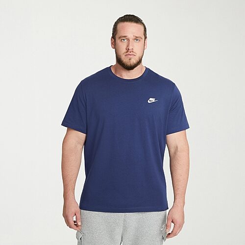 Nike Club Embroidered Logo Mens Crew Neck Short Sleeve Active Big and Tall T-Shirt, 4x-large Tall, Blue