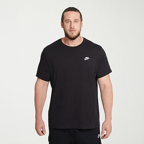 Nike Club Embroidered Logo Mens Crew Neck Short Sleeve Active Big and Tall T-Shirt, 4x-large Tall, Black