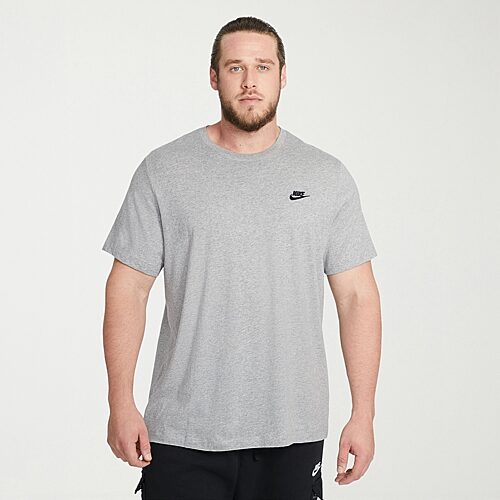 Nike Club Embroidered Logo Mens Crew Neck Short Sleeve Active Big and Tall T-Shirt, 4x-large Tall, Gray
