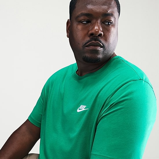Nike Mens Crew Neck Short Sleeve Embroidered Active Big and Tall T-Shirt