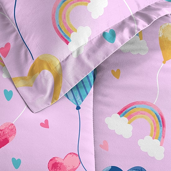 Dream Factory Balloon Hearts Lightweight Comforter Set