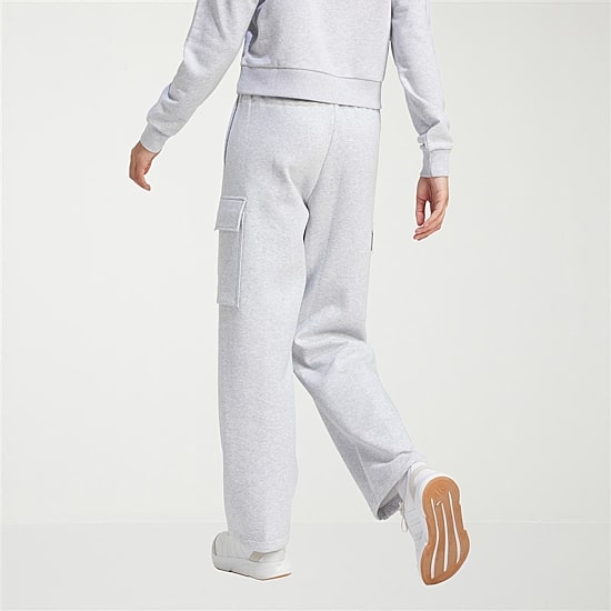 adidas Womens Straight High Rise Slim Fit Fleece Sweatpant